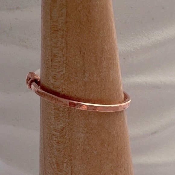 Freshwater Pearls & Pink Glass Beaded Copper Ring - Picture 4 of 15